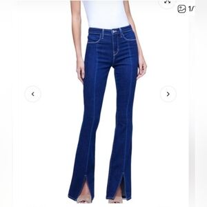 L'AGENCE Blue Flare & Wide Leg Jeans